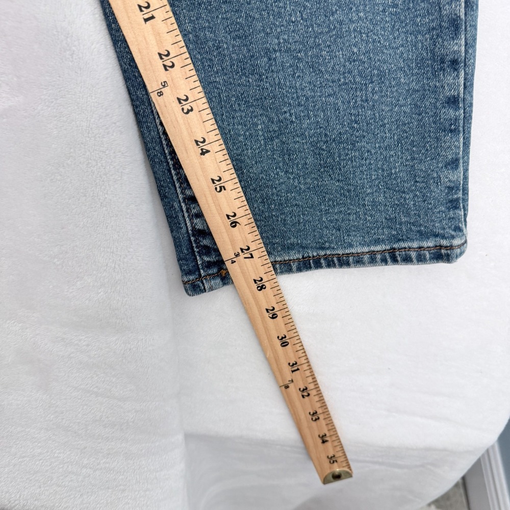 Levis Wedgie Straight Jeans Womens 32 (34x28) Blue Stretch - Picture 7 of 11